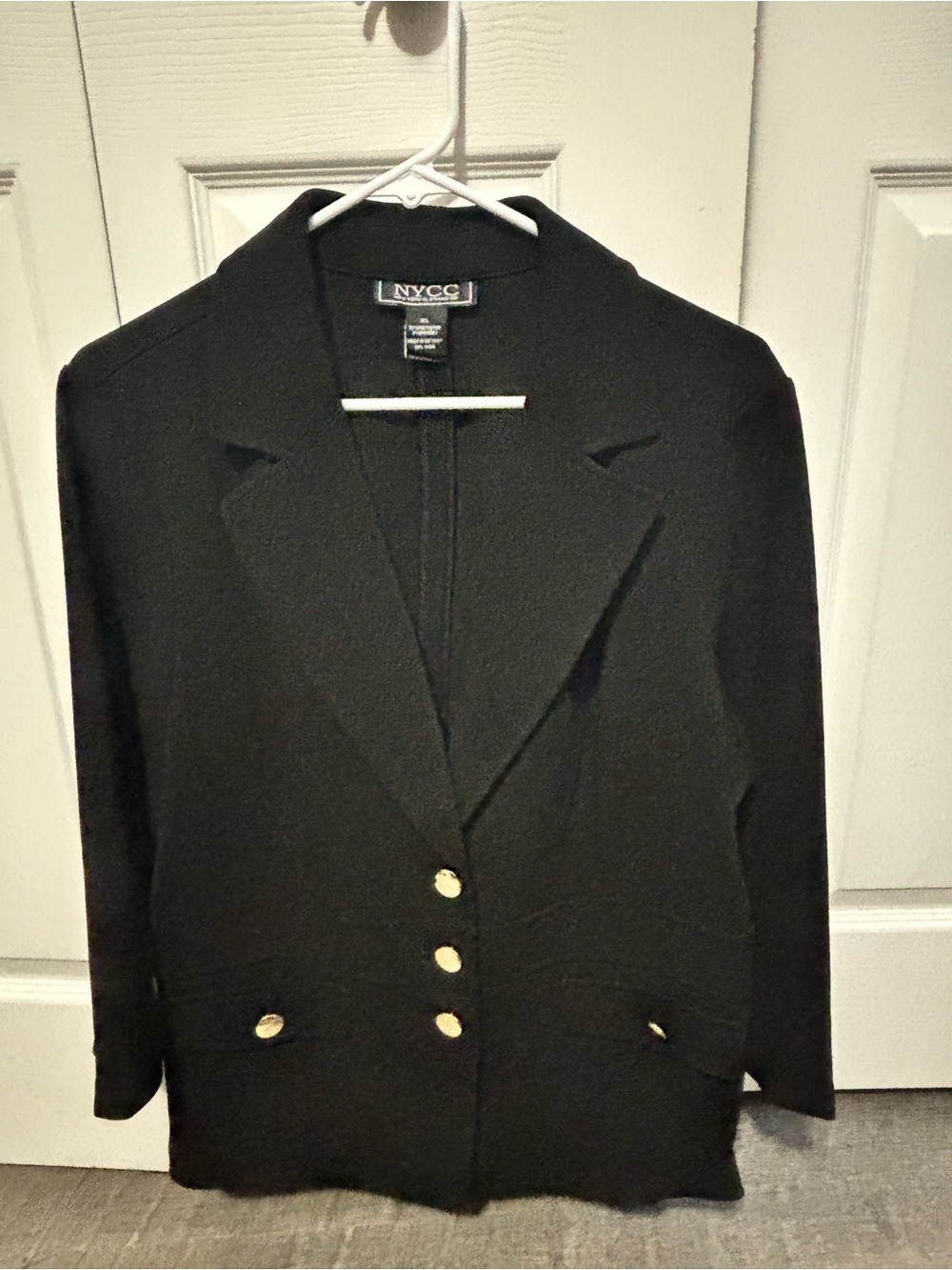 NYC Black Blazer with Gold Buttons
